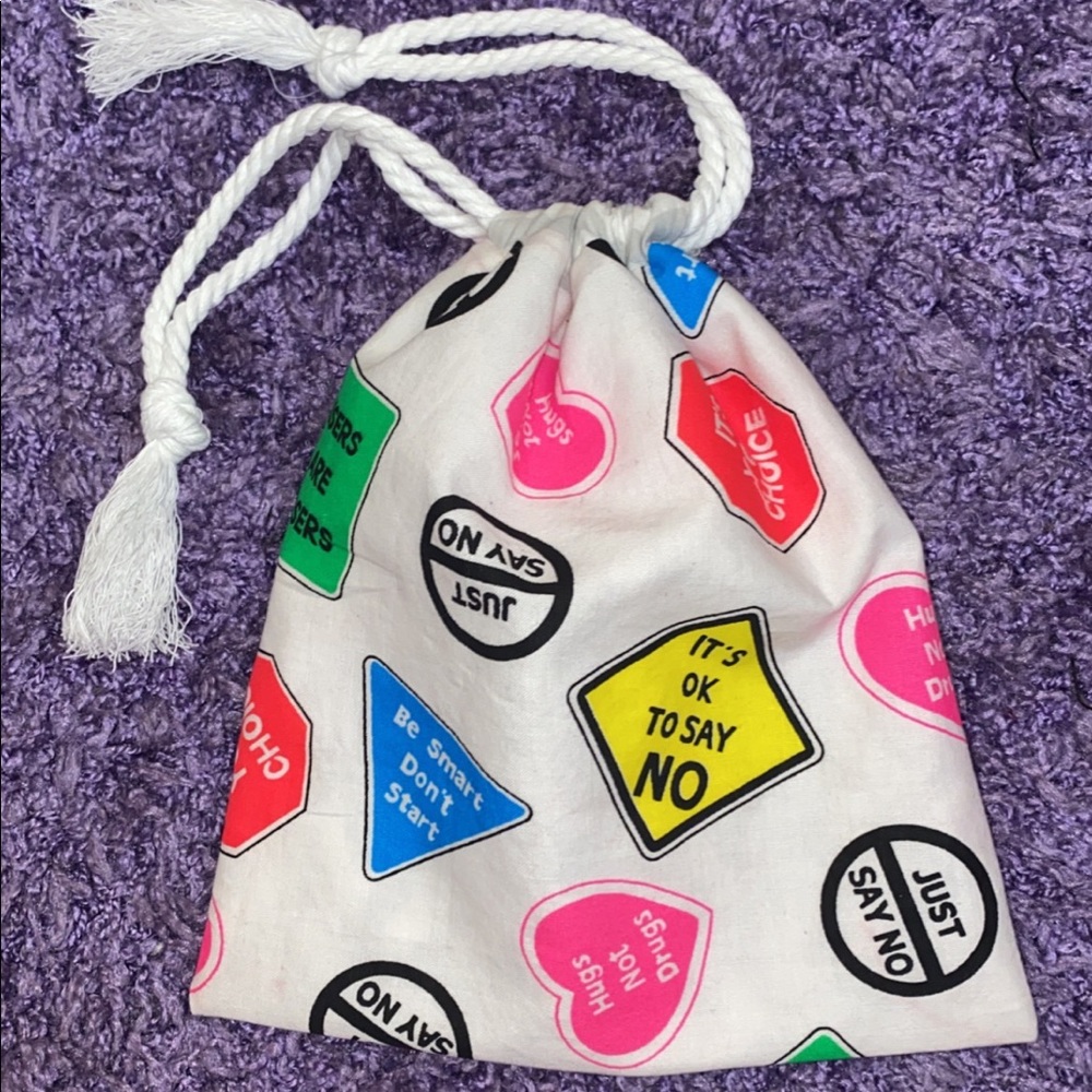 Homemade small drawstring bag